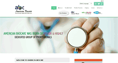 Desktop Screenshot of americanbiocare.in